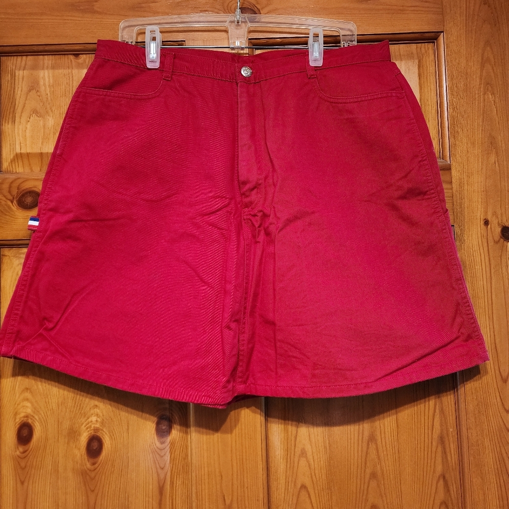 Vintage Red Forenza Skort, Size 18